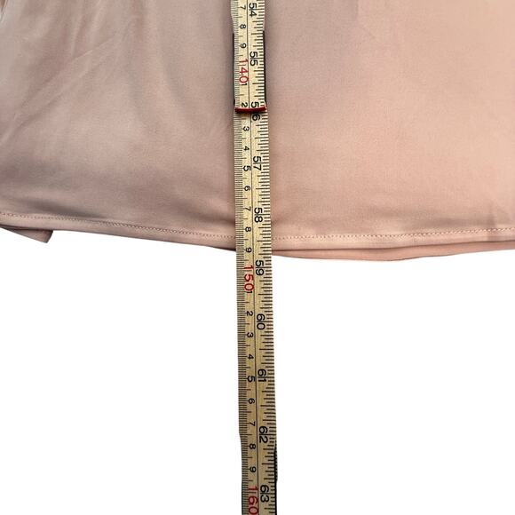 House of CB Dominique Maxi Dress Nude Ruched Backless Wrap | Medium - Picture 16 of 16